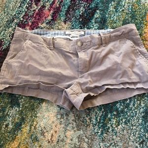 A&F “perfect stretch” gray shorts size 6